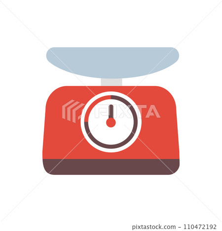 red weight scale doodle vector red weight scale doodle vector 110472192