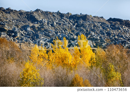 waste piles next to mine polymetallic ores waste piles next to mine polymetallic ores 110473656