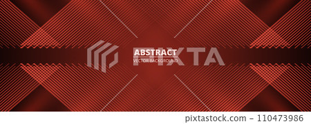 Dark burgundy color abstract modern background with red glowing stripes. Vector illustration futuristic technology concept banner design Dark burgundy color abstract modern background with red glowing stripes. Vector illustration futuristic technology concept banner design 110473986