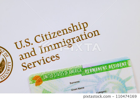Permanent resident is American Immigrant documents Department of homeland Security United States Citizenship and Immigration Services 110474169