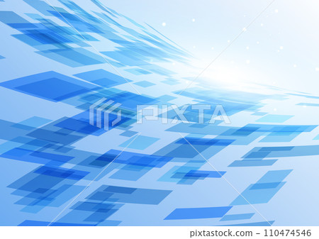 undulating blue digital cyber background 110474546