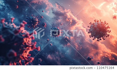 3D illustration Background for advertising and wallpaper in health and microbiology 3D illustration Background for advertising and wallpaper in health and microbiology 110475164