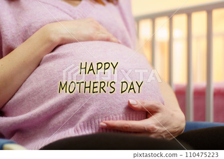 Celebrating Motherhood, An Expectant Mothers Joyful Anticipation on Mothers Day Celebrating Motherhood, An Expectant Mothers Joyful Anticipation on Mothers Day 110475223