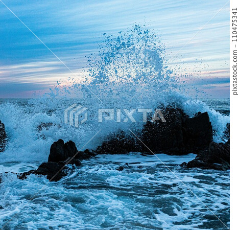 rough sea in winter rough sea in winter 110475341