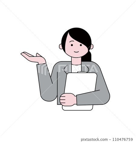 一位女士用木板提供指導 110476759