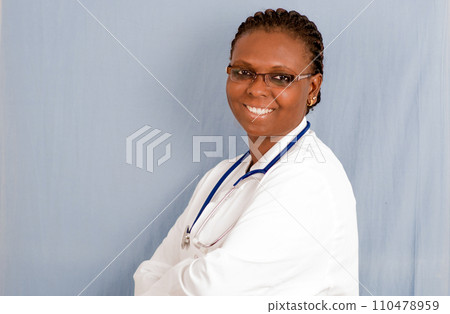 portrait of a young female doctor. portrait of a young female doctor. 110478959