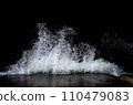 Splashing wave on the Black sea in the night. 110479083