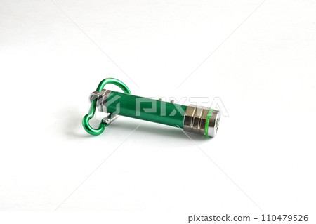 Laser pointer with green body. Laser pointer with green body. 110479526
