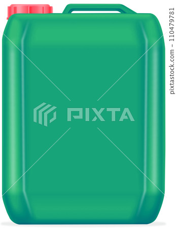 Large volume industrial and chemical product bottle. Product isolated on white background Large volume industrial and chemical product bottle. Product isolated on white background 110479781