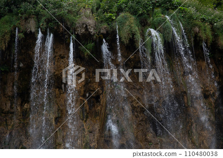 mountain river waterfall turquoise clear water ecology mountain river waterfall turquoise clear water ecology 110480038