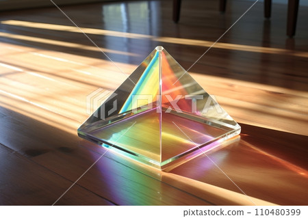 Glass prisms in the rays of the sun Glass prisms in the rays of the sun 110480399