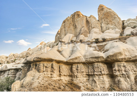 Sandstone rocks in Cappadocia Sandstone rocks in Cappadocia 110480553