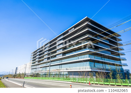 “1 trillion yen factory” Kumamoto factory construction site “TSMC” (JASM) Taiwan Semiconductor Manufacturing Japan (Winter) Kikuyo, Kumamoto Prefecture 110482065