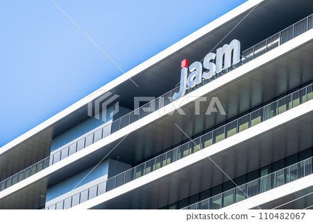 「萬億日圓工廠」熊本工廠興建工地「台積電」（JASM）台積電日本（冬季）熊本縣菊代市 110482067