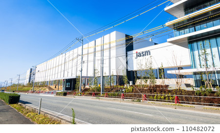 「萬億日圓工廠」熊本工廠興建工地「台積電」（JASM）台積電日本（冬季）熊本縣菊代市 110482072