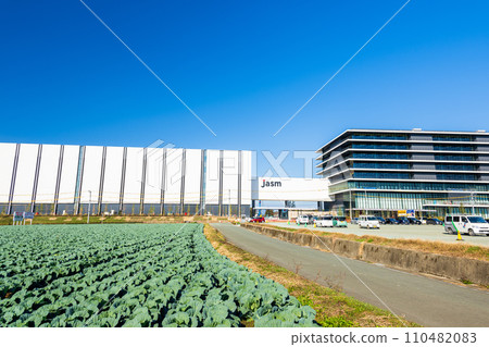 「萬億日圓工廠」熊本工廠興建工地「台積電」(JASM)台積電日本(冬季)熊本縣菊代市 「萬億日圓工廠」熊本工廠興建工地「台積電」(JASM)台積電日本(冬季)熊本縣菊代市 110482083