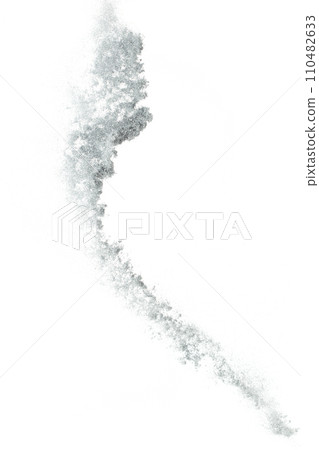 Silver metallic glitter sparkle explosion in air. Silver Glitter sand spark blink celebrate Chinese new year, fly throw silver glitters particle. White background isolated, selective focus Blur bokeh Silver metallic glitter sparkle explosion in air. Silver Glitter sand spark blink celebrate Chinese new year, fly throw silver glitters particle. White background isolated, selective focus Blur bokeh 110482633
