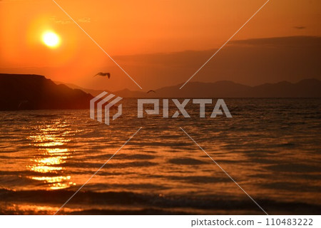 Sunset over the sea Sunset over the sea 110483222