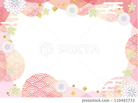 Japanese style background material 110483733