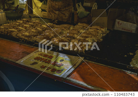 Festival stall Okonomiyaki 110483743