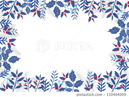 斯堪的納維亞風格植物背景素材 110484009