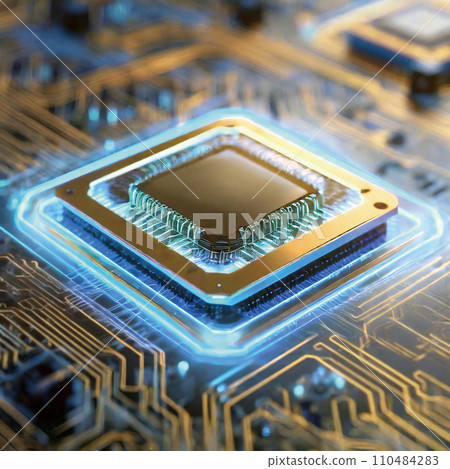 Semiconductor CPU printed wiring board image "AI generated image" Semiconductor CPU printed wiring board image "AI generated image" 110484283