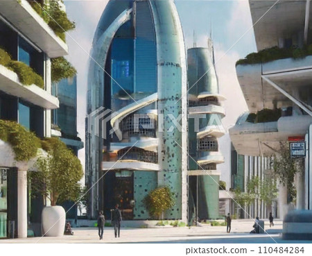 Future city rough design “AI generated image” Future city rough design “AI generated image” 110484284