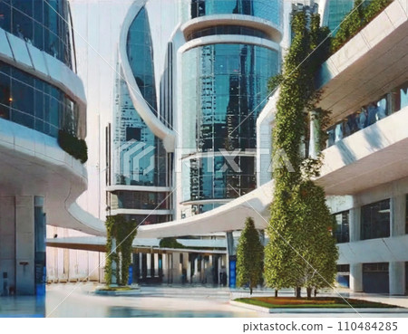 Future city rough design “AI generated image” Future city rough design “AI generated image” 110484285