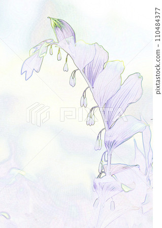Pastel style “Amadokoro (Acanthidae)” illustration image 110484377