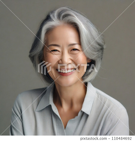 Senior woman in her 60s “AI generated image” 110484692