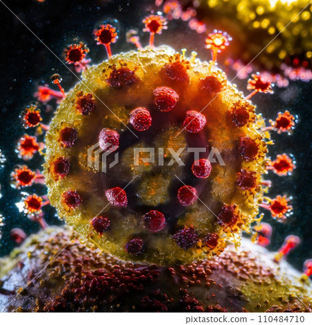 Coronavirus close-up “AI generated image” Coronavirus close-up “AI generated image” 110484710