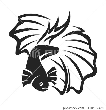 Betta fish Logo template Isolated. Brand Identity. Icon Abstract Vector graphic Betta fish Logo template Isolated. Brand Identity. Icon Abstract Vector graphic 110485378