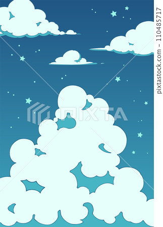 背景素材_夜空和雲彩 110485717