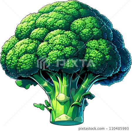 Broccoli illustration (anime touch) 110485993