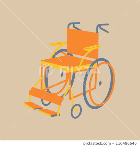 多彩的輪椅 110486646