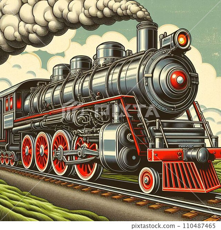 steam locomotive steam locomotive 110487465