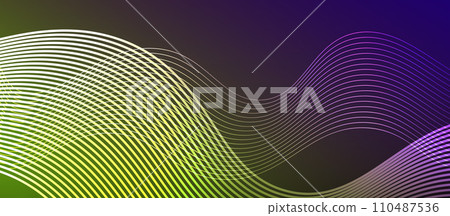 Dynamic wave geometric design. Vector Illustration For Wallpaper, Banner, Background, Card, Book Illustration, landing page Dynamic wave geometric design. Vector Illustration For Wallpaper, Banner, Background, Card, Book Illustration, landing page 110487536