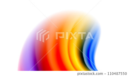 Color mixing liquid rainbow shape background 110487550