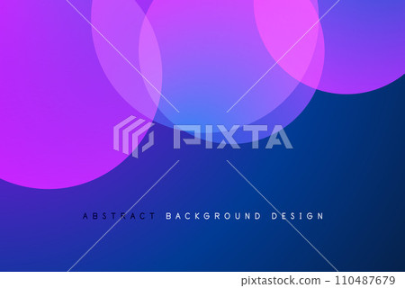 Abstract tech circles vector background, technology digital bubbles 110487679