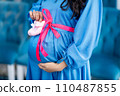 Pregnant women close-up 110487855