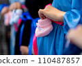 Pregnant women close-up 110487857