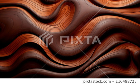 Wood marquetry wall parquet, abstract pattern background, Generative AI Wood marquetry wall parquet, abstract pattern background, Generative AI 110488723