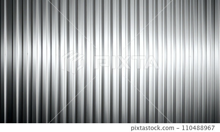 Close up of silver object, silver foil metallic wall, abstract texture background, Generative AI illustration 110488967