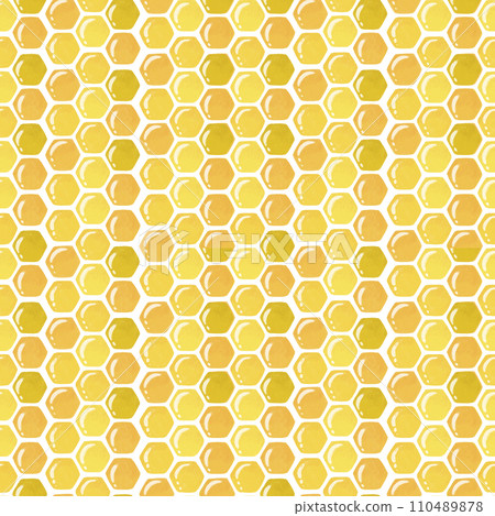 Cute seamless pattern with honey comb Cute seamless pattern with honey comb 110489878