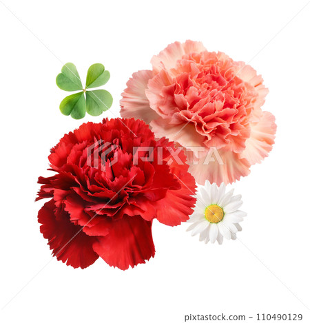 Mother's Day carnation arrangement (AI generated image) 110490129