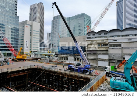 Hamamatsucho World Trade Center site construction 110490168