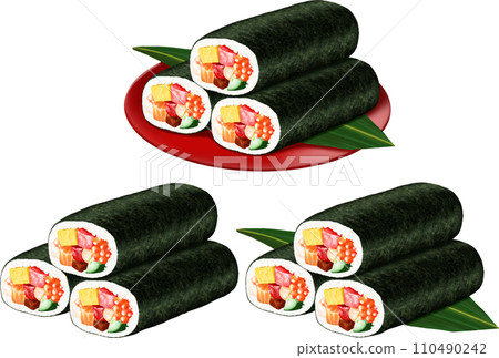 Setsubun Ehomaki 3 layers 3 pattern set Setsubun Ehomaki 3 layers 3 pattern set 110490242