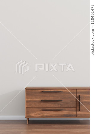 Interior with a warm atmosphere where you can enjoy calm relaxation with bright sunlight shining through. 110491472