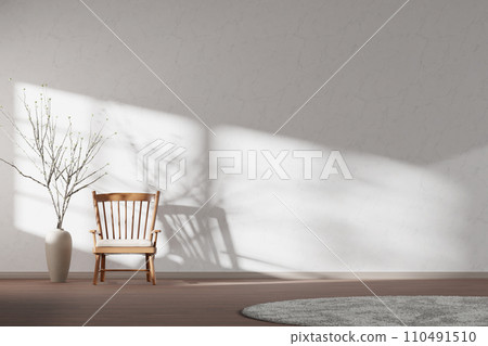 Interior with a warm atmosphere where you can enjoy calm relaxation with bright sunlight shining through. Interior with a warm atmosphere where you can enjoy calm relaxation with bright sunlight shining through. 110491510