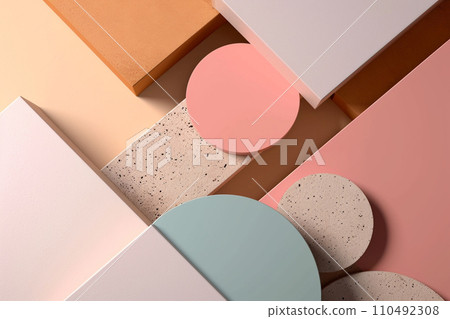 AI-generated content. Abstract minimal background 110492308